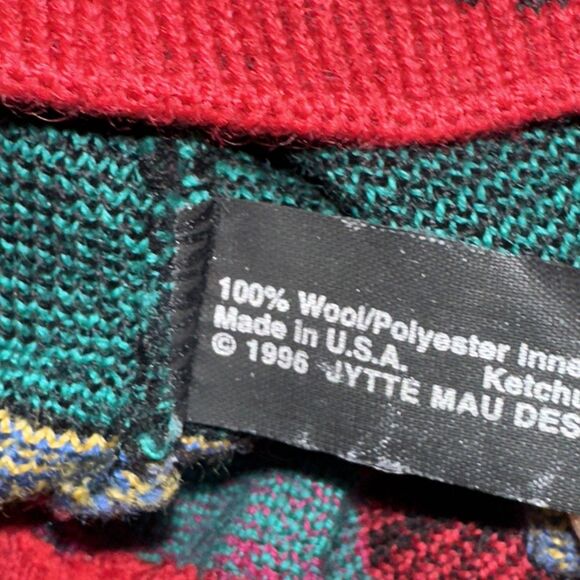 JYTTE 100% Wool Vintage Aztecs Southwestern Tassel Beanie Hat